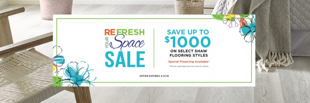 Refresh your space sale banner | Carpet Advantage